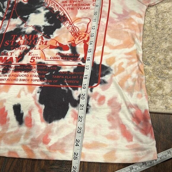 Led Zeppelin in concert Tie Dye Short Sleeve Shirt size L no size Tag - Picture 5 of 6